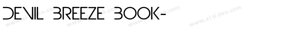 Devil Breeze Book字体转换
